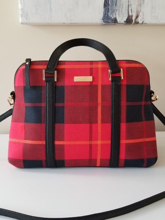 kate spade Handbags - Kate Spade Newbury Lane Plaid Satchel Crossbody Bag
